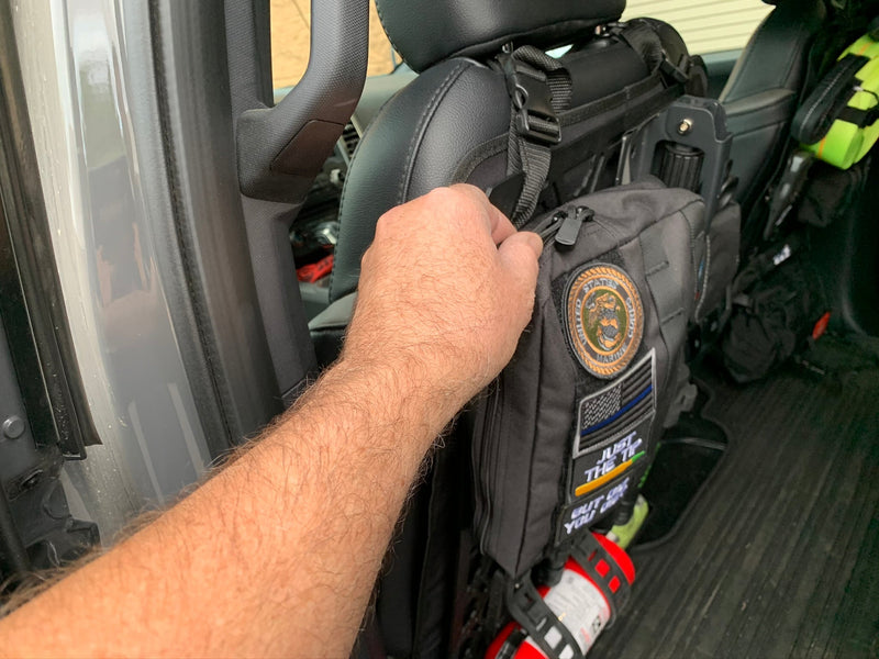 Load image into Gallery viewer, Off-Road Seat Back Panel Kit with Shovel - Hammer - Fire Extinguisher
