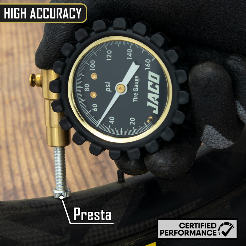 Load image into Gallery viewer, RDX-160 Presta Tire Pressure Gauge for Bikes (Max 160 PSI) | Road Bike &amp; BMX Series
