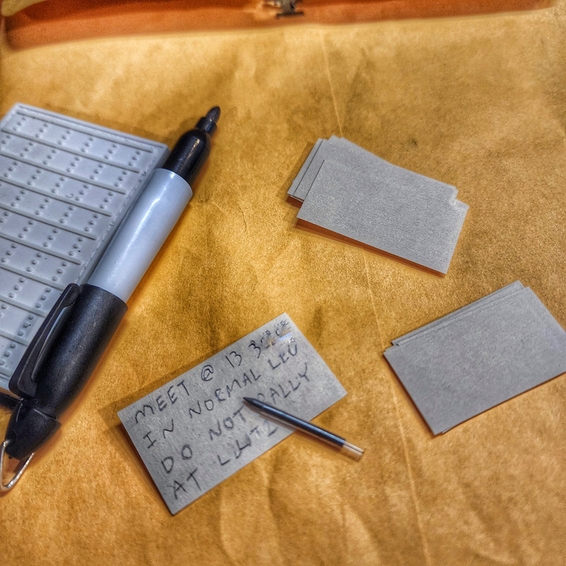Load image into Gallery viewer, Note Patch Kit: Writable PVC surface for field notetaking with illuminated memo graph.
