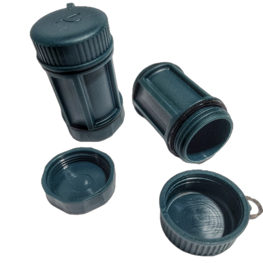 Drop Shell - Polymer Capsule filled with Survival, Escape, and First-Aid Supplies.