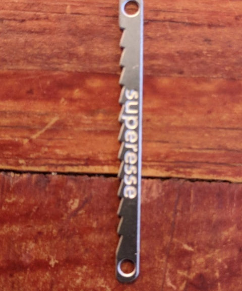 Load image into Gallery viewer, Saw Shim Tool - Custom built flexible steel escape shim with saw tooth edge (2 pack).
