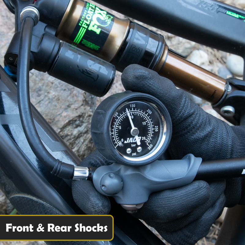 Load image into Gallery viewer, ShockPro™ Mountain Bike Shock Pump with Gauge - 300 PSI
