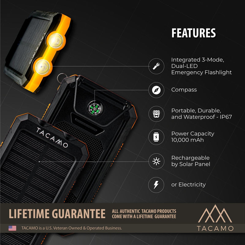 Load image into Gallery viewer, Solar Power Bank, USB Rechargeable
