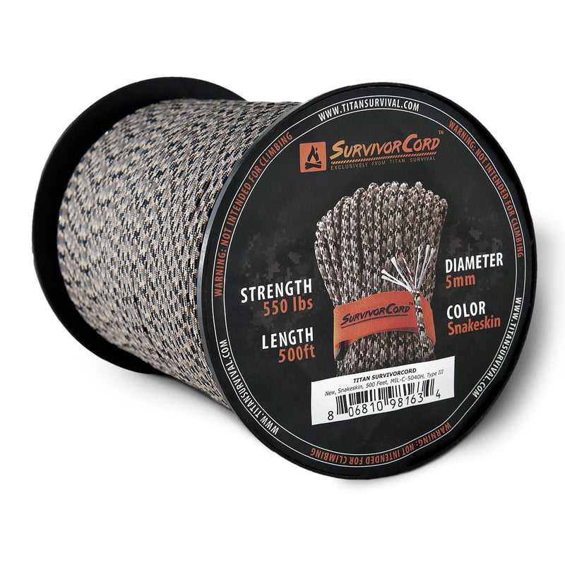 Load image into Gallery viewer, SurvivorCord Spool | SNAKESKIN
