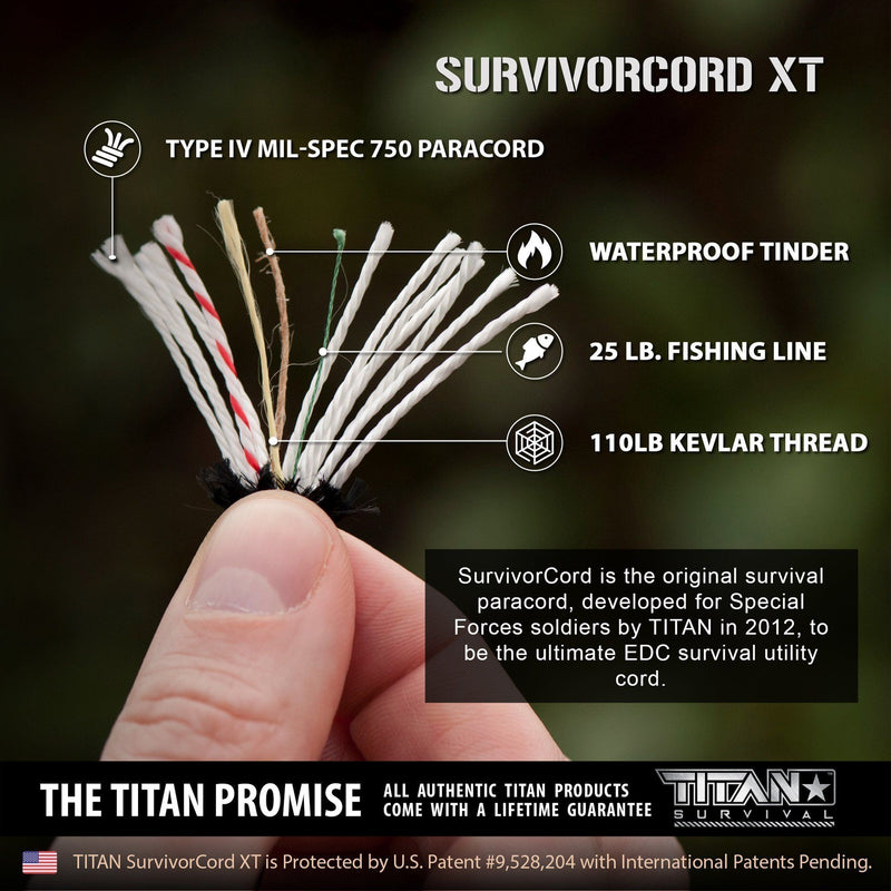Load image into Gallery viewer, SurvivorCord XT Paracord (USA) | 100 FOOT
