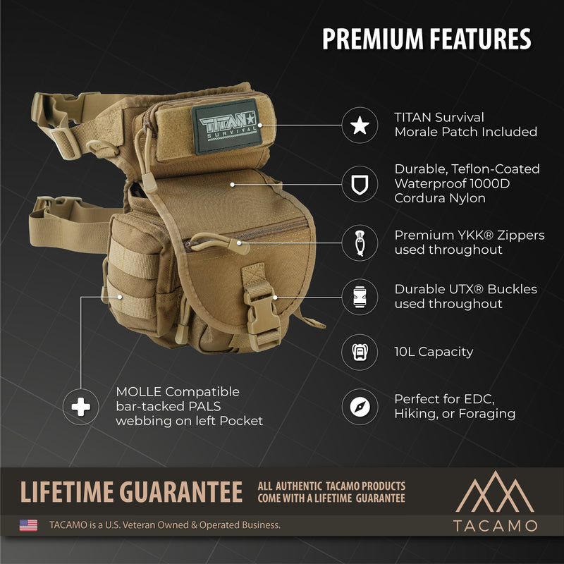 Load image into Gallery viewer, HB10 10L Tactical Drop Leg Bag
