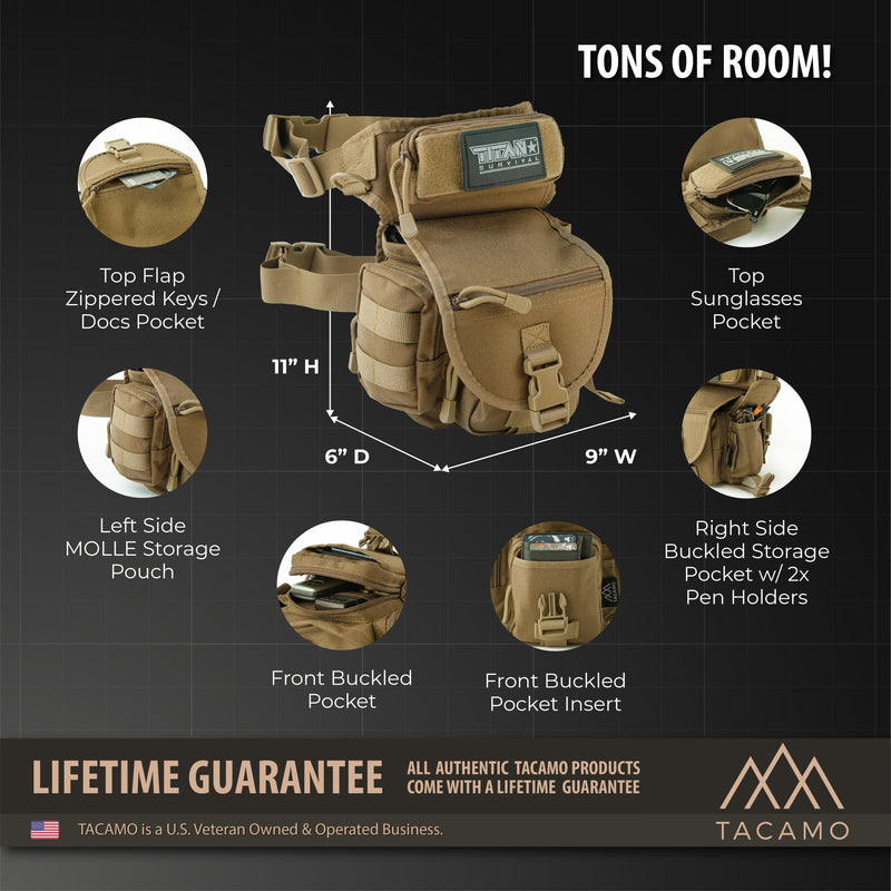 Load image into Gallery viewer, HB10 10L Tactical Drop Leg Bag
