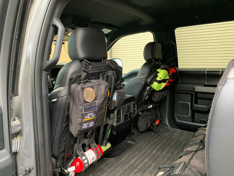Load image into Gallery viewer, Off-Road Seat Back Panel Kit with Shovel - Hammer - Fire Extinguisher
