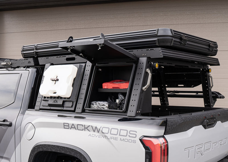 Load image into Gallery viewer, Aluminum Bed Rack Storage Box - Toyota Tundra
