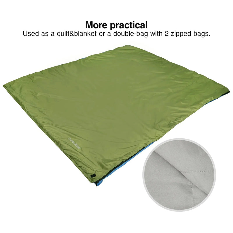 Load image into Gallery viewer, Ultralight Camping Sleeping Bag for Warm Weather,Green Blue Black Navy Blue
