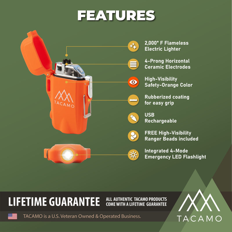 Load image into Gallery viewer, TACAMO H2 Rechargeable Electric Arc Lighter
