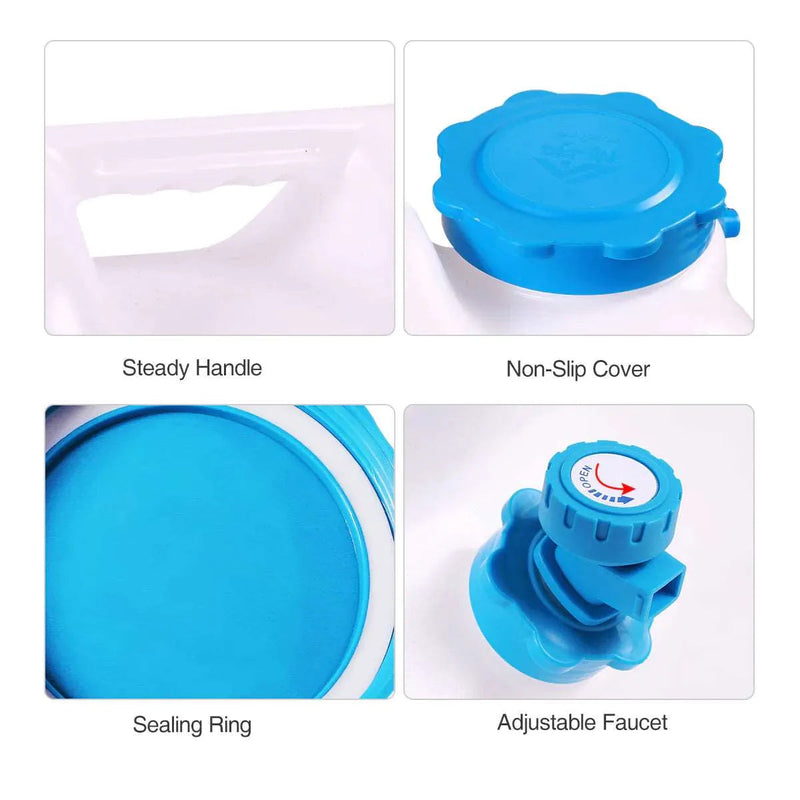 Load image into Gallery viewer, Portable Camping Water Container with Spigot and Wheels

