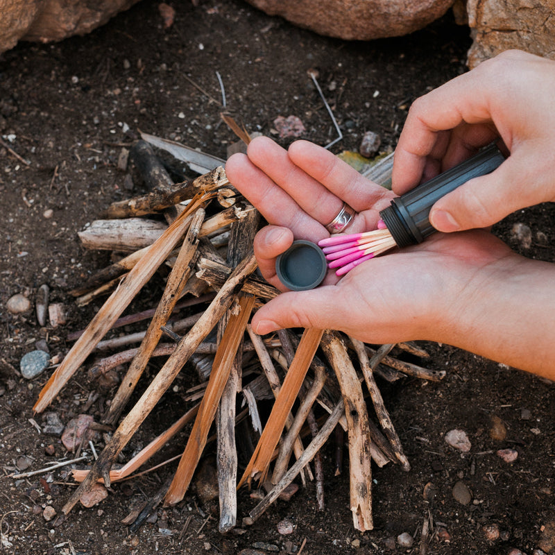 Load image into Gallery viewer, Safety Weatherproof Matches w/ Waterproof Case
