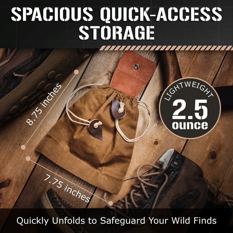 Load image into Gallery viewer, Waxed Canvas Foraging Pouch
