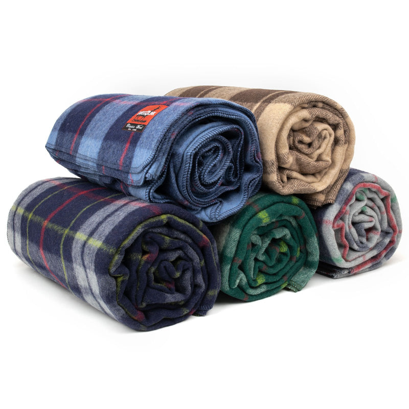 Load image into Gallery viewer, Classic Wool Plaid Blanket
