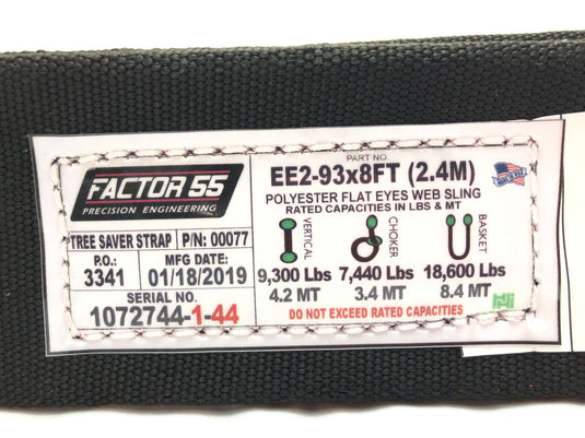 Factor 55 Tree Saver Strap (8' x 3")