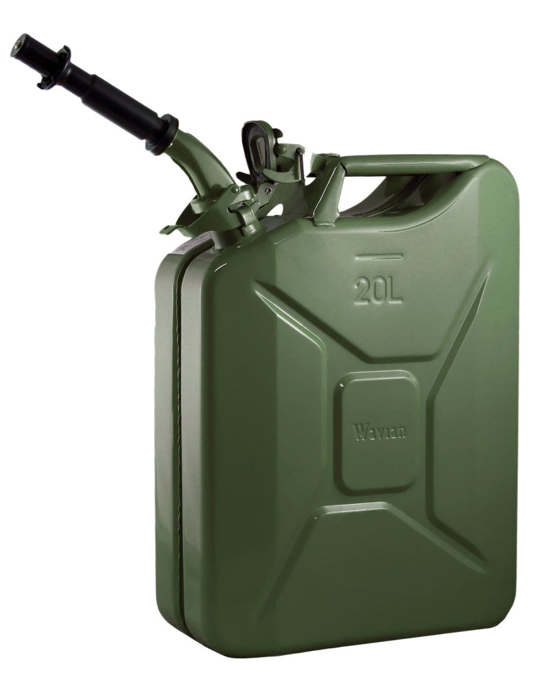 Load image into Gallery viewer, Wavian Fuel Can — the original NATO Steel Jerry Can (20L 5.3 Gal)
