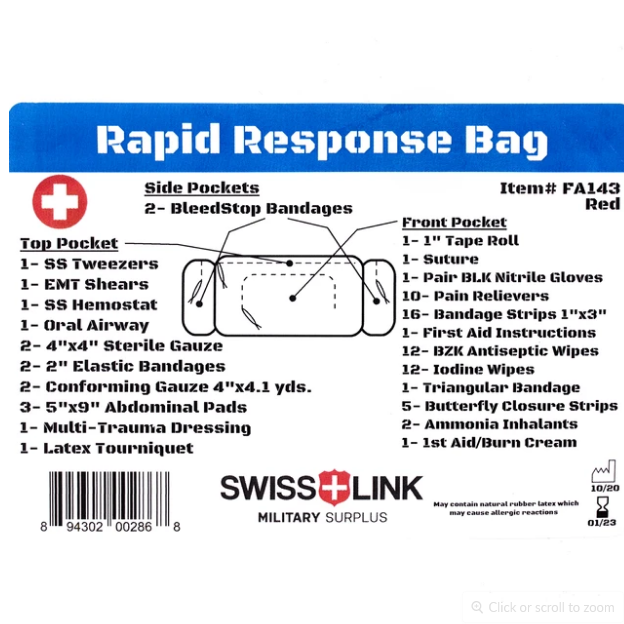 Load image into Gallery viewer, Swiss Link First Aid Rapid Response Kit
