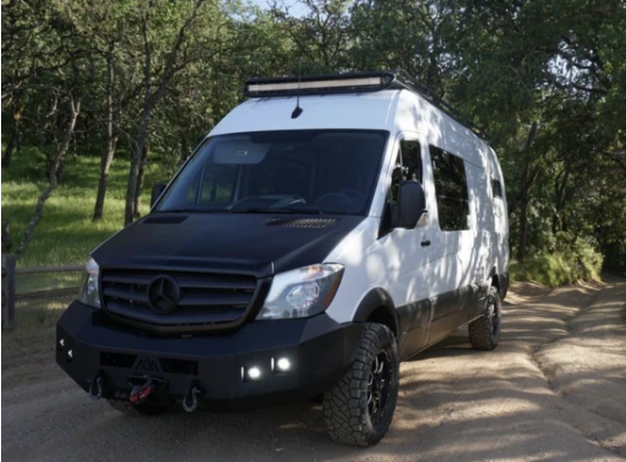 Load image into Gallery viewer, Backwoods Adventure Mercedes Sprinter Front Bumper without Bull Bar
