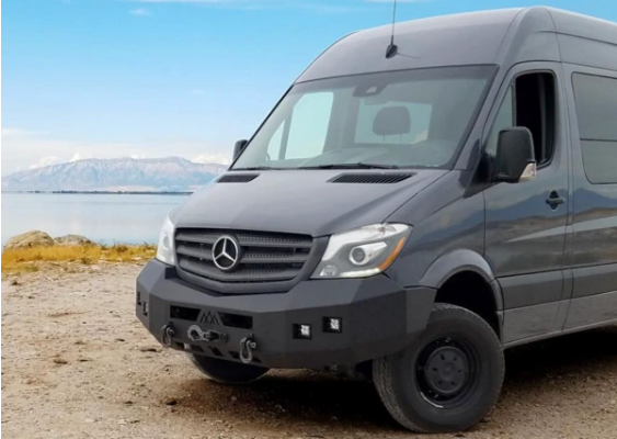 Load image into Gallery viewer, Backwoods Adventure Mercedes Sprinter Front Bumper without Bull Bar
