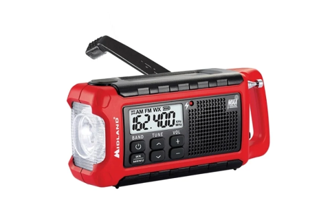Midland E+Ready Compact Emergency Crank Radio w/ AM/FM Weather Alert