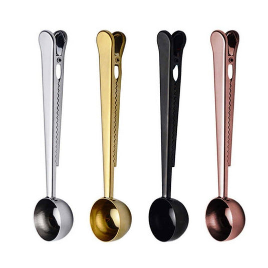 Stainless Steel Coffee Spoon with Bag Clip